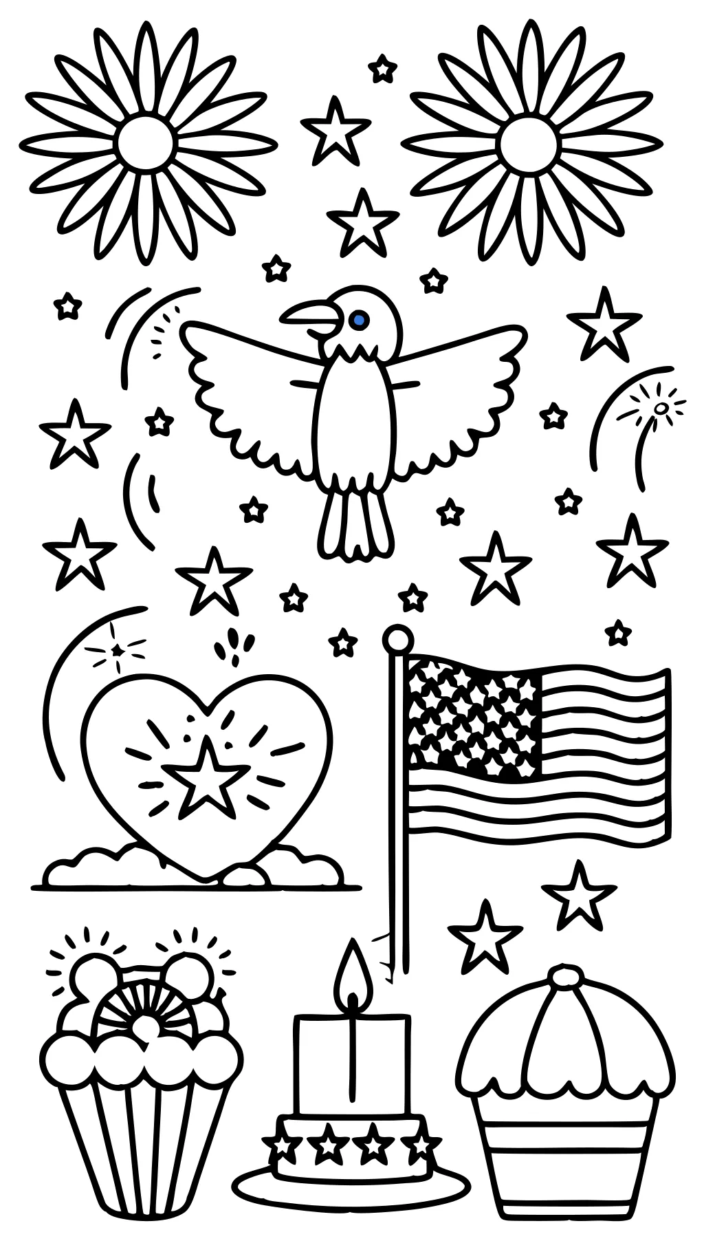 printable full size 4th of july coloring pages